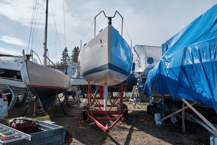 Boot am Landliegeplatz