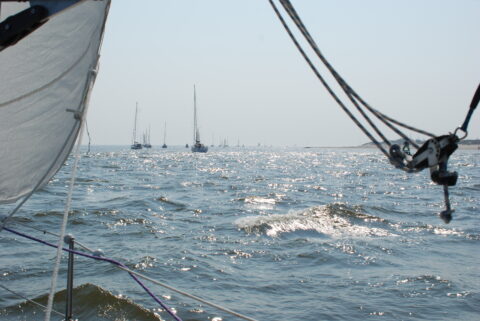 Maestro 35 bei der Ansteuerung nach Oudeschild auf der Insel Texel.