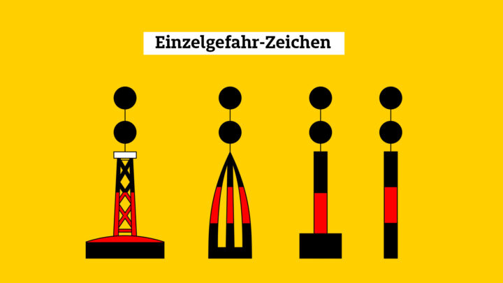 Seezeichen: Einzelgefahr-Tonnen