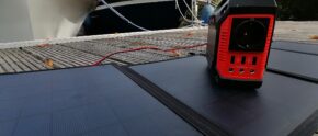 Solarpanel und Powerbank