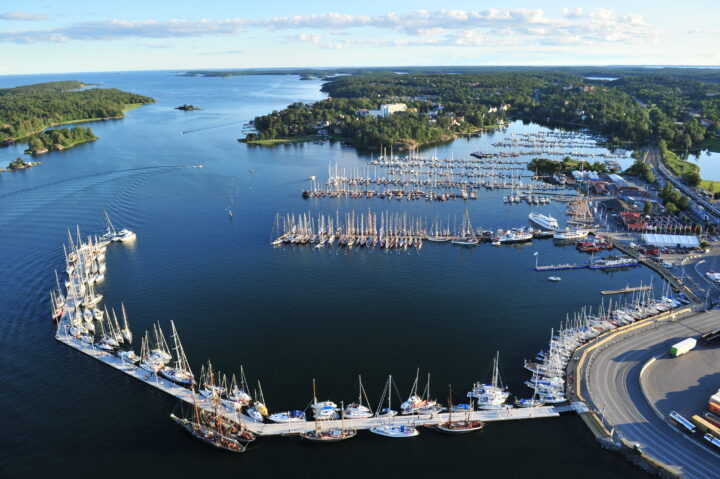 Nynäshamn von oben.
